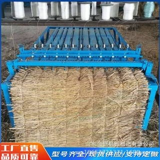 均匀薄厚可调草毡机多功能畜牧棚舍保温草帘机大漠防风固沙草被机