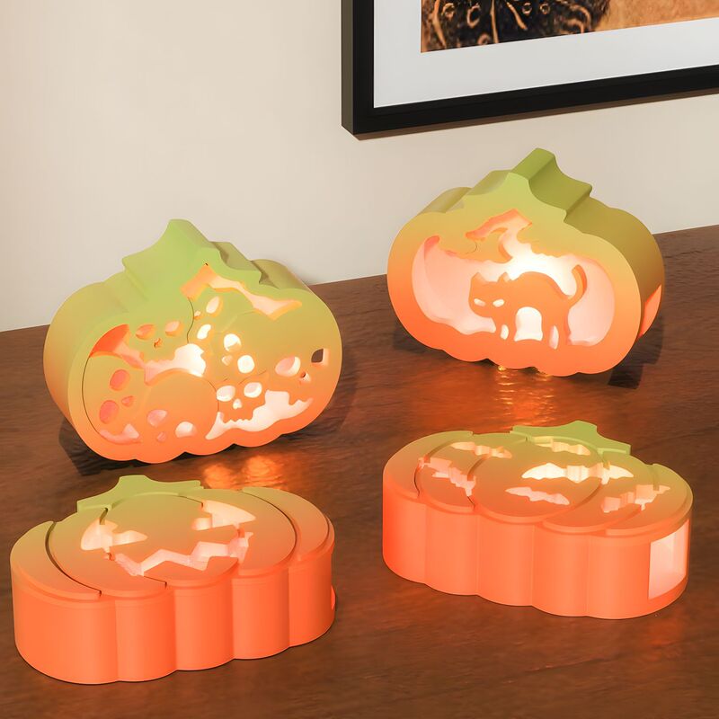自慢の洋洋diy滴ゴム金型ハロウィーン透かし彫りカボチャ雰囲気灯飾りシリコン金型|undefined