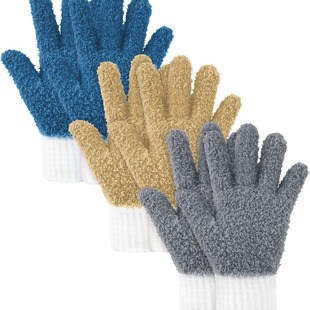 Factory Household Dust Removal Cleaning Gloves Dry Hair Washing Car Amazon Microfiber Dust Removal Gloves Spliced