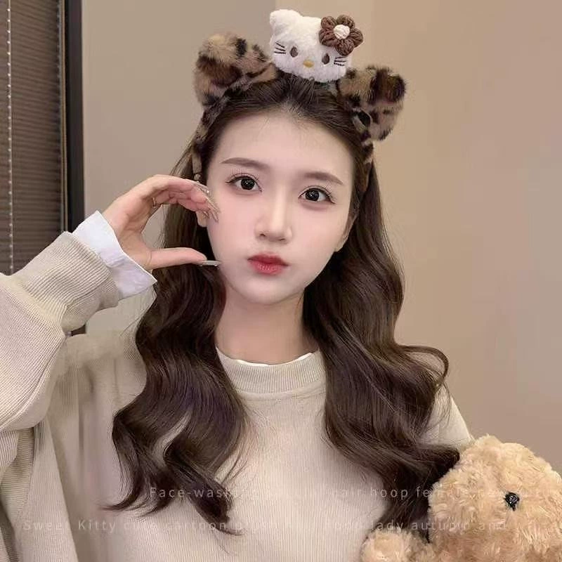 Милый зимний ободок для умывания лица, аксессуар для волос, стиль Lolita, косплей