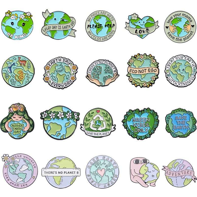 green brooch