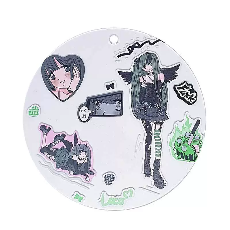 Acrylic keychain large transparent, multiple sizes and thicknesses, hole or poreless