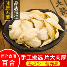 天然无硫百合干货散装特级百合大片500g正品新货兰州百合店有莲子