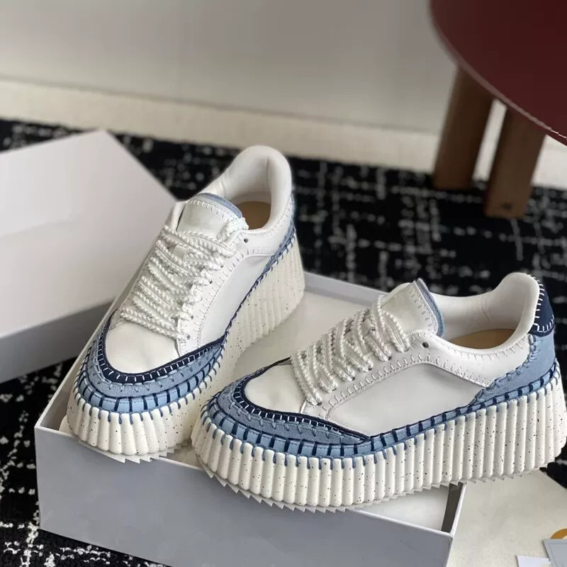 2025 New Model Platform Thick-Soled Genuine Leather Casual Shoes Versatile Lace-Up Handmade Stitching Sports Casual Women's Shoes 2025 New Model Platform Thick-Soled Genuine Leather Casual Shoes Versatile Lace-Up Handmade Stitching Sports Casual Women's Shoes
