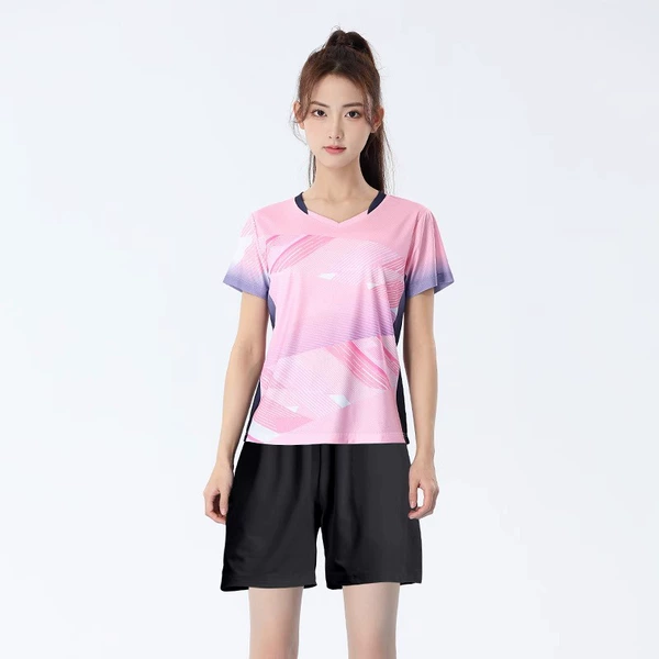7 women's cherry blossom pink + black shorts