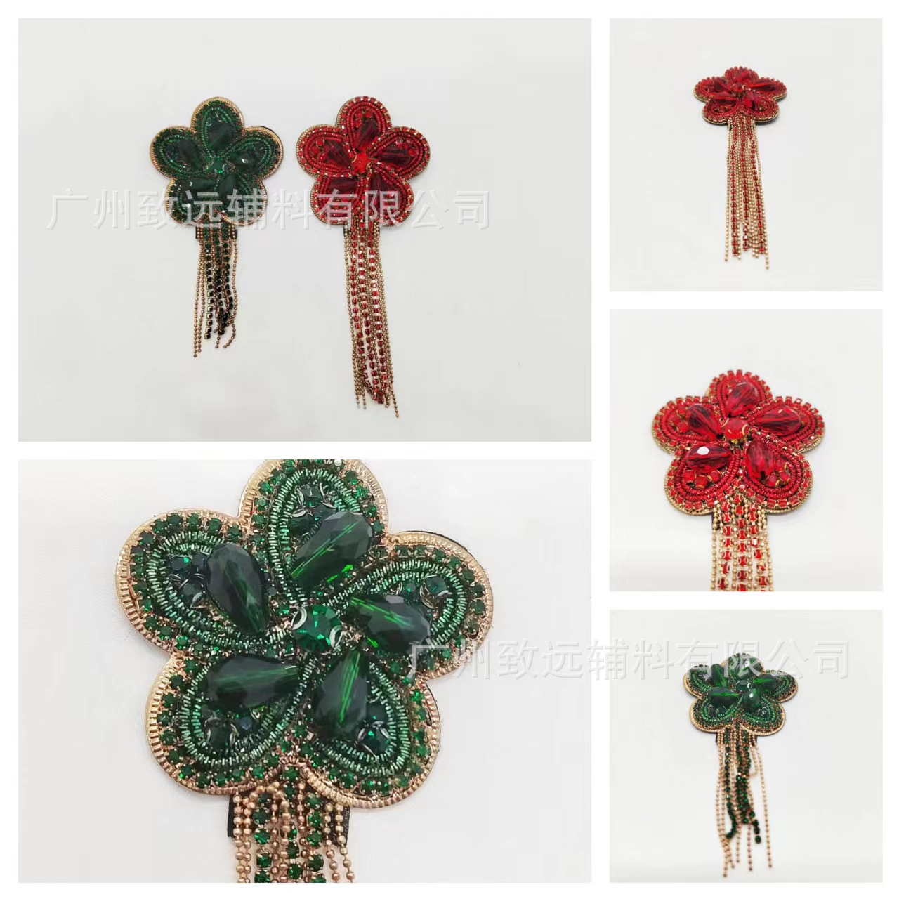 Parches de tela con diamantes de imitación de nuevo estilo transfronterizo, serie floral, parches de cuentas hechos a mano, accesorios de ropa DIY, decoraciones para zapatos. image 1