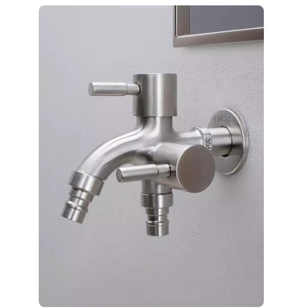 Acero inoxidable comercio exterior cocina grifo lavabo fría y caliente lavabo de verduras lavabo frío extracción de agua caliente