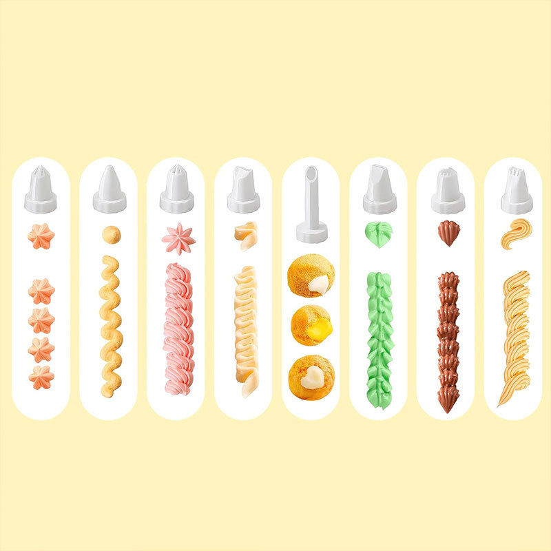 Especial transfronterizo para pasteleros domésticos, pistola de molde para galletas, boquilla de plástico para pastelitos, pistola de crema, herramienta para hornear