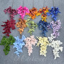 青鸟叶礼花叶婚礼堂酒店吊顶叶子婚庆花排插花仿真绿植造景假花