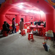 D制充气大型酒席大棚农村流动酒席帐篷婚庆拱门婚宴婚礼移动喜篷