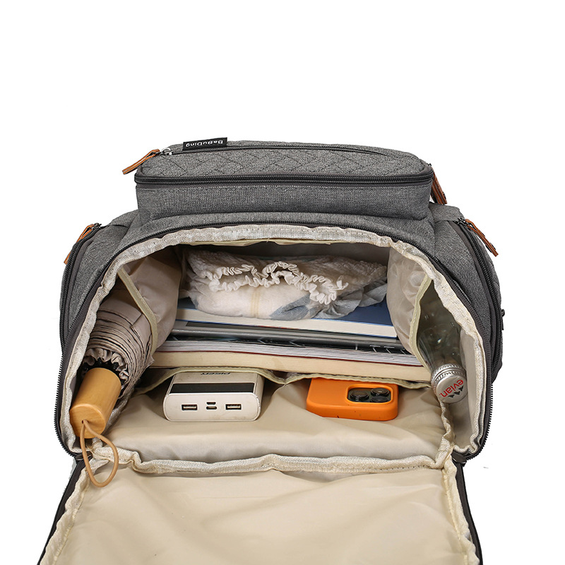 Nuevo paquete de gran capacidad para mamás se puede colgar en cochecito, paquete portátil para madres y bebés, multicapa de almacenamiento, mochila de viaje