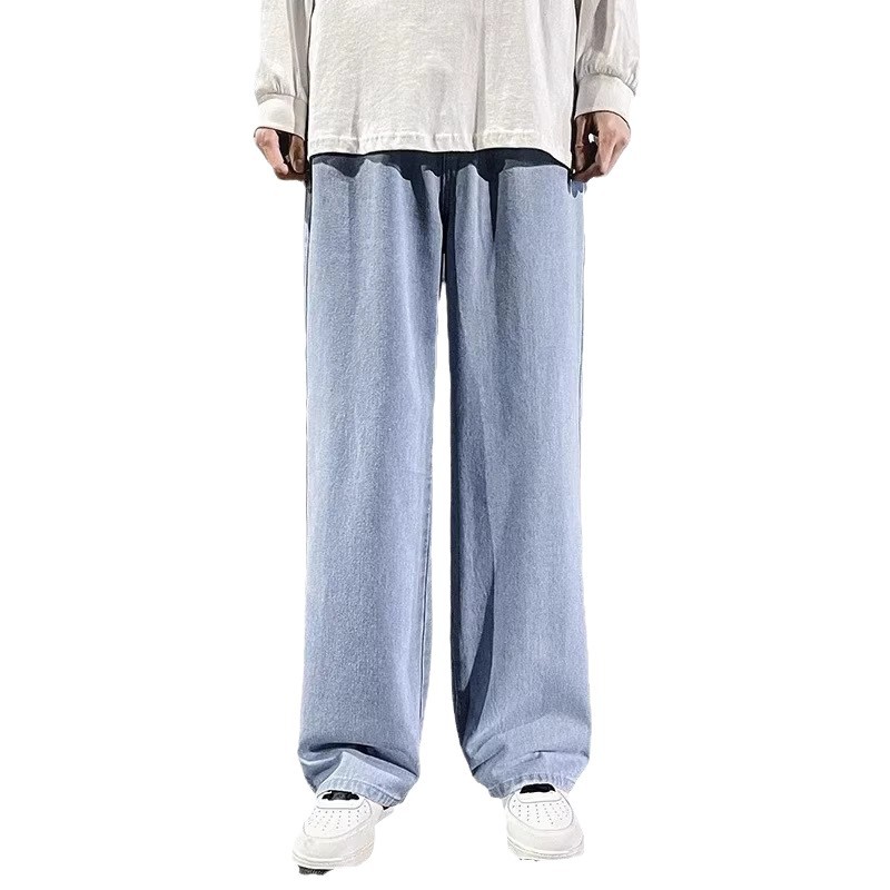 Men's Clothing Men's Retro Style Loose Straight Leg Casual Jeans Trendy Style Summer For Formal & Casual For Men_mkmklike.com