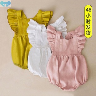 Summer Baby Girl Romper Ruffle Princess Baby Clothing