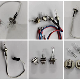 灯头、灯座;灯管、泡壳;卤素灯石英灯