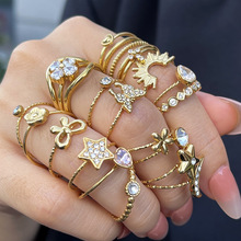 �W���䓽�ָŮ����ɫ��ָС���߼��ЯB�����ָ�h���P��ʯ��ָ