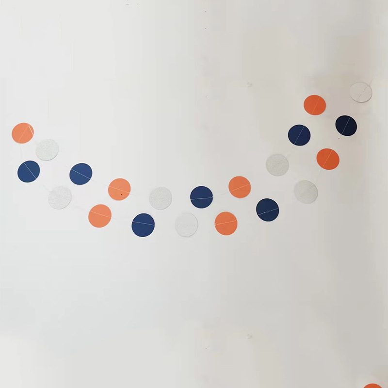 Placa de plata azul-naranja