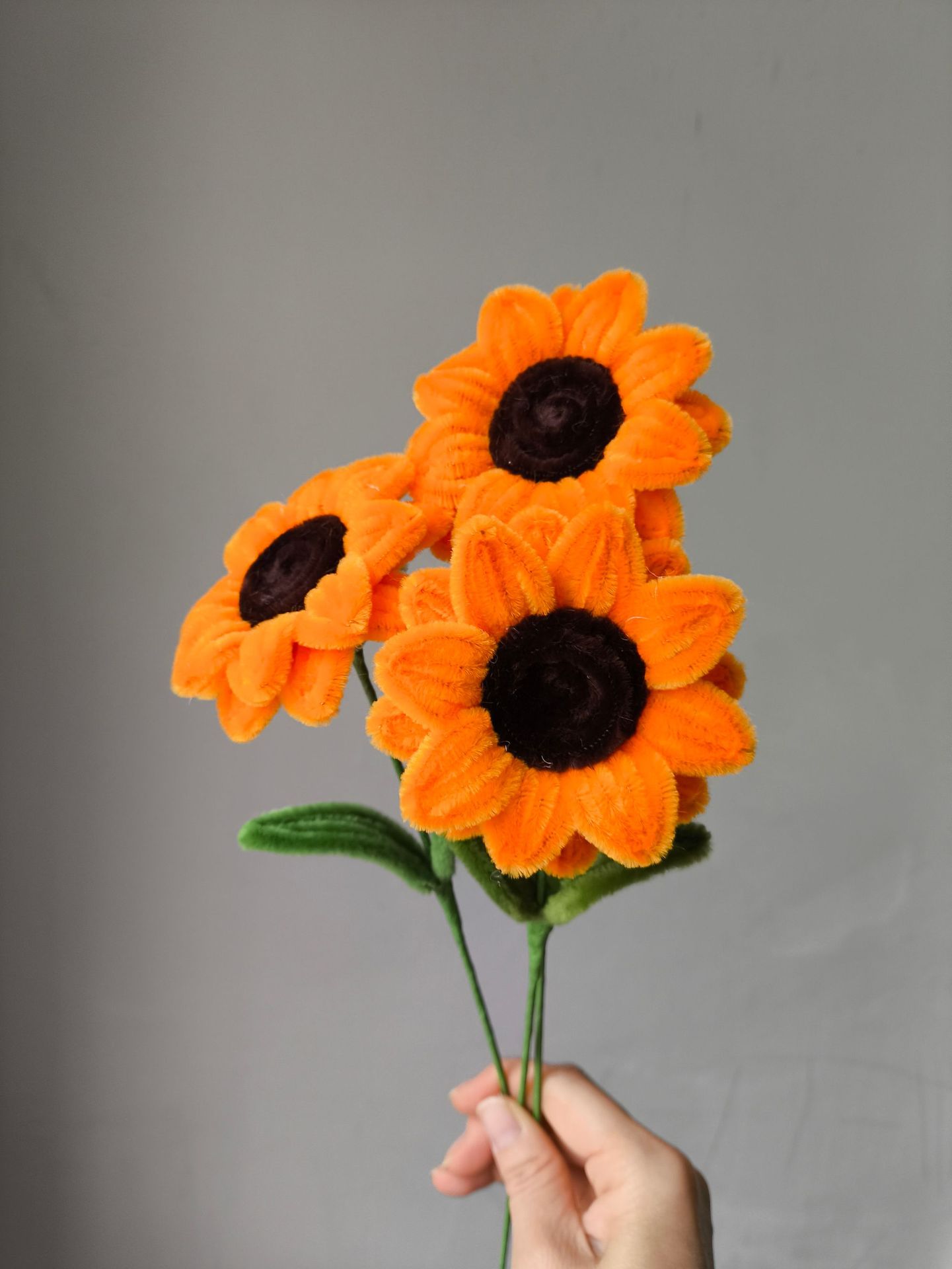 Ramo de girasol superdenso terminado Día del maestro Regalo de graduación de girasol creativo para compañeros de clase y maestros