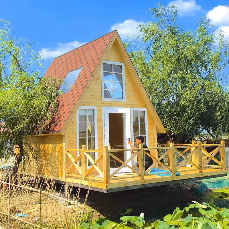 Открытый кемпинг Мобильный треугольник шале Вилла Сборка Солнечный дом