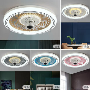 Bedroom Fan Light Integrated Modern Minimalist Restaurant Kidsren's Ceiling Fan Light High Wind Super Silent 2025 New Style