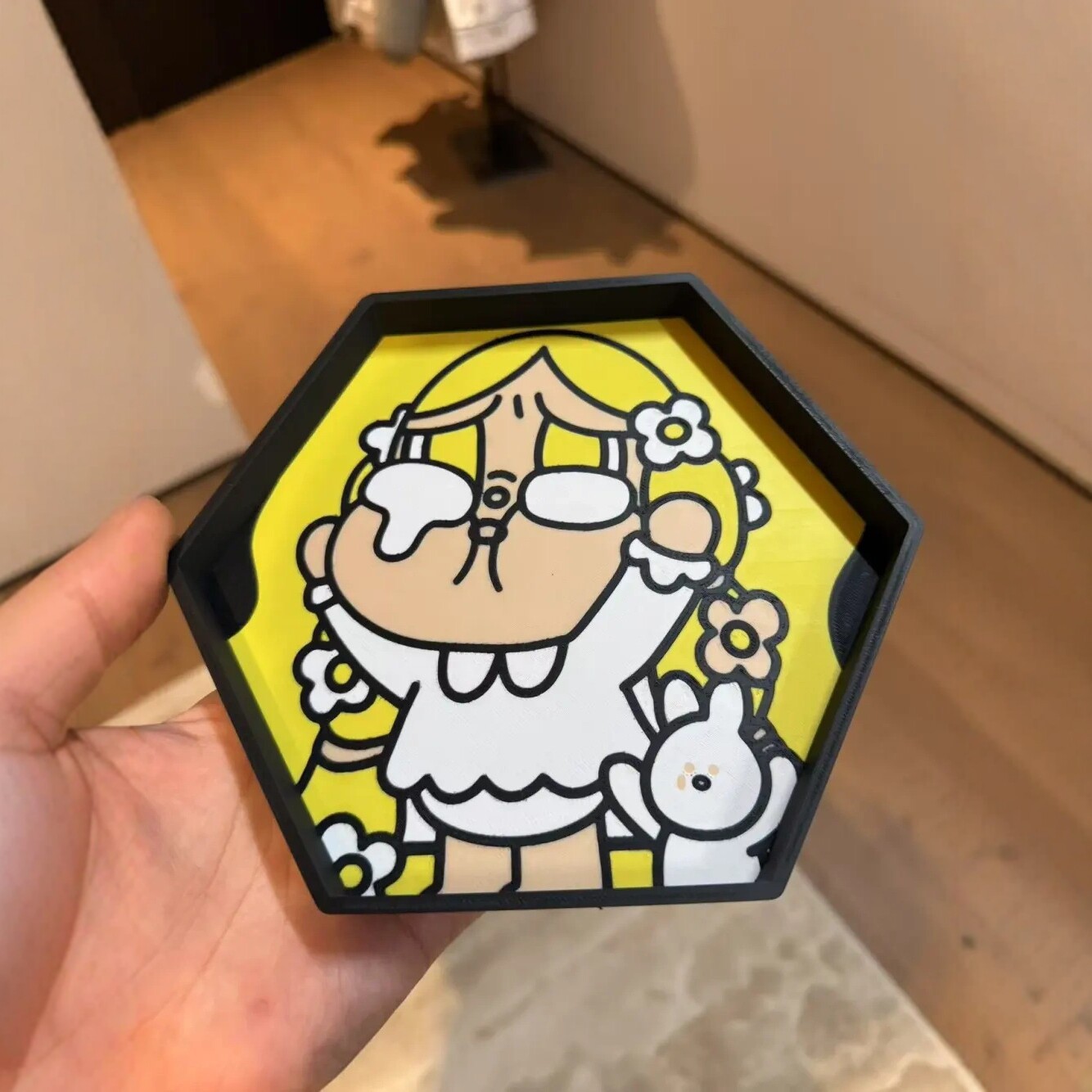 Crybaby Hexagonal Cartoon Girl Jewelry Box - Creative Desktop Decoration Toy Gift