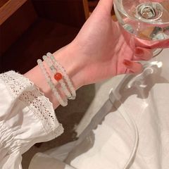 新中国式の国風の手串の女性の金の復古の天石文は学生の皿を遊んで数珠の大衆の精巧なブレスレットの装飾を遊びます。
