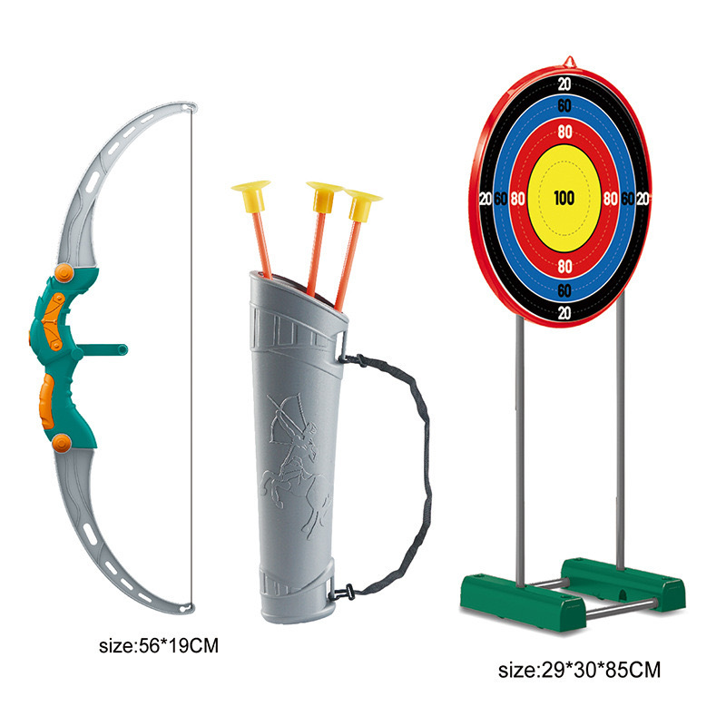 Los juguetes de arco y flecha para niños transfronterizos se adaptan al objetivo móvil para niños y niñas que disparan tiro con arco juguetes deportivos para interiores y exteriores