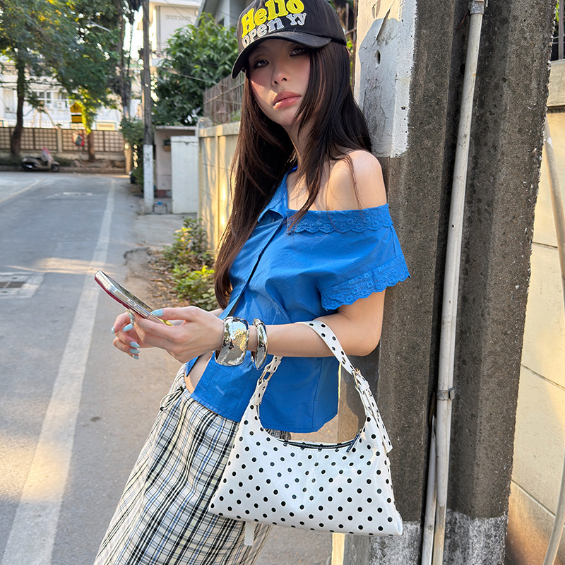 "1.14 New Spring/Summer Products" Mmfish Lace V-Neck Lace Colorful Shirt Y-26C012