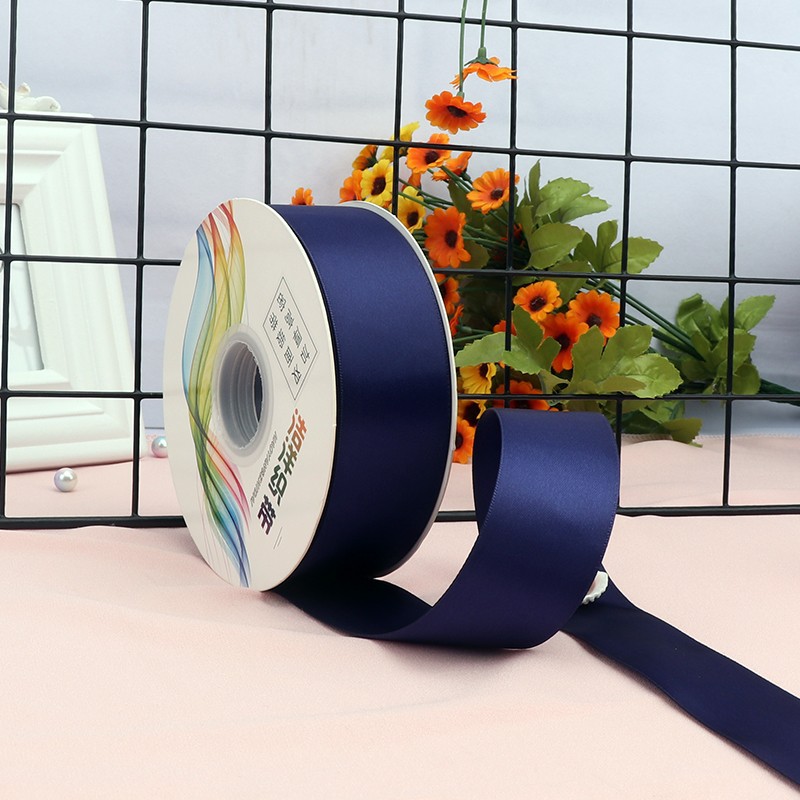 Cinta de satén de doble cara de 4 cm para manualidades, cinta de poliéster, cinta para flores, cinta de seda, cinta para decoración de pasteles, cinta para cajas de regalo, accesorios para el cabello, lazos para regalo image 44