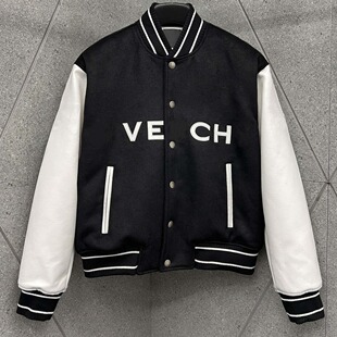 Correct Version high quality VG Home 2023 New All Wool Leather Sleeve Baseball Suit Jacket for Men and Women