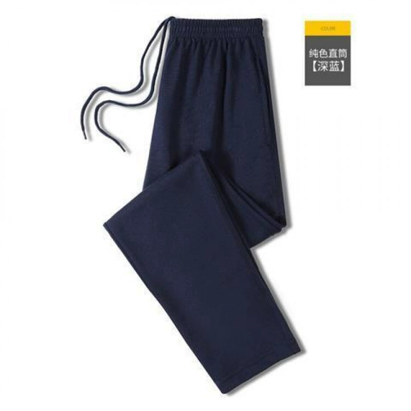 Мужские хлопковые брюки демисезонные тёплые, oversize, свободный прямой покрой