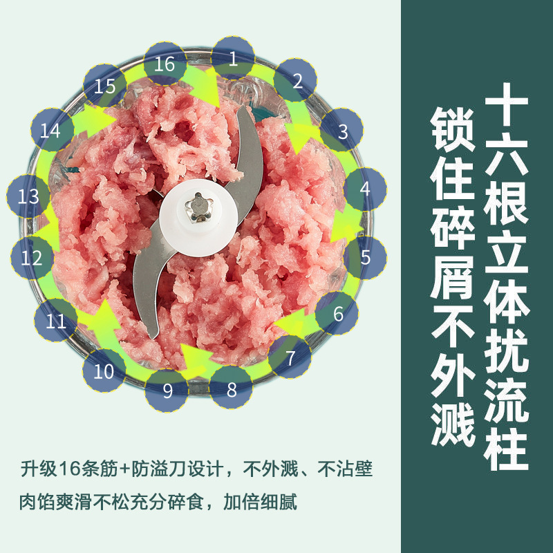 家庭用多機能ミニ電動ベビー補助食機研磨機実用料理機は肉を絞ることができます。|undefined