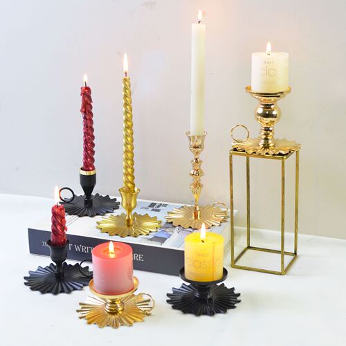 American iron candlestick, creative aromatherapy candle holder, hand-held retro candle vessel, cross-border ornaments, creative crafts