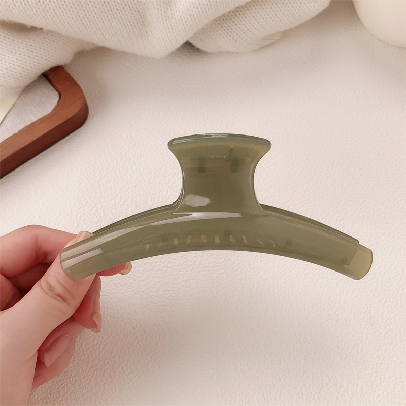 Pinza de Tiburón para Cabello Tamaño Grande de Plástico y Resina