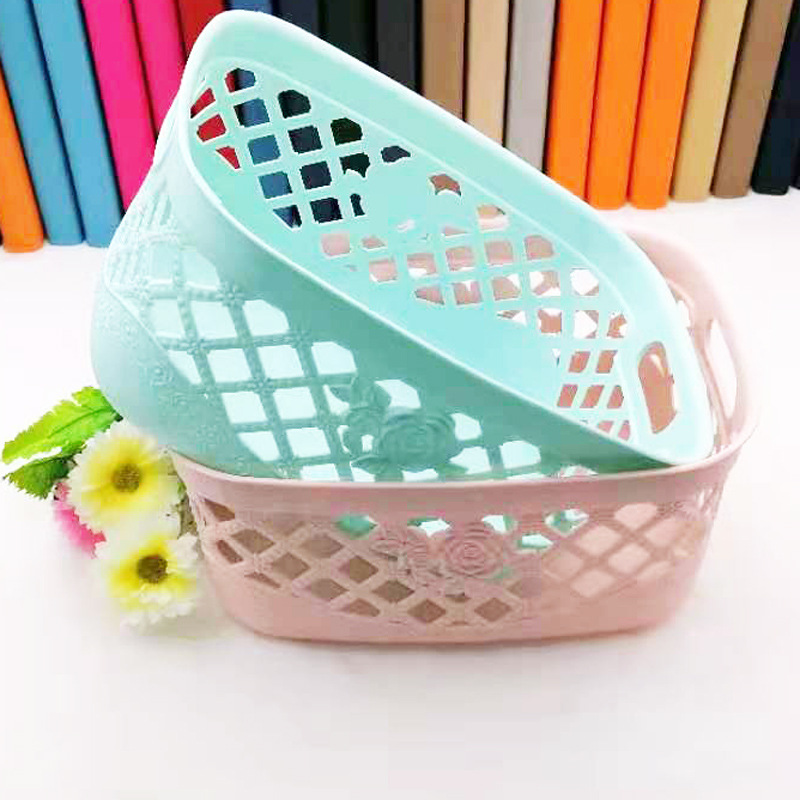 L1141 551 # Cesta de almacenamiento tipo rejilla, cesta para frutas, caja para artículos varios, caja de almacenamiento, venta al por mayor de la tienda Yiwu 2 yuan.