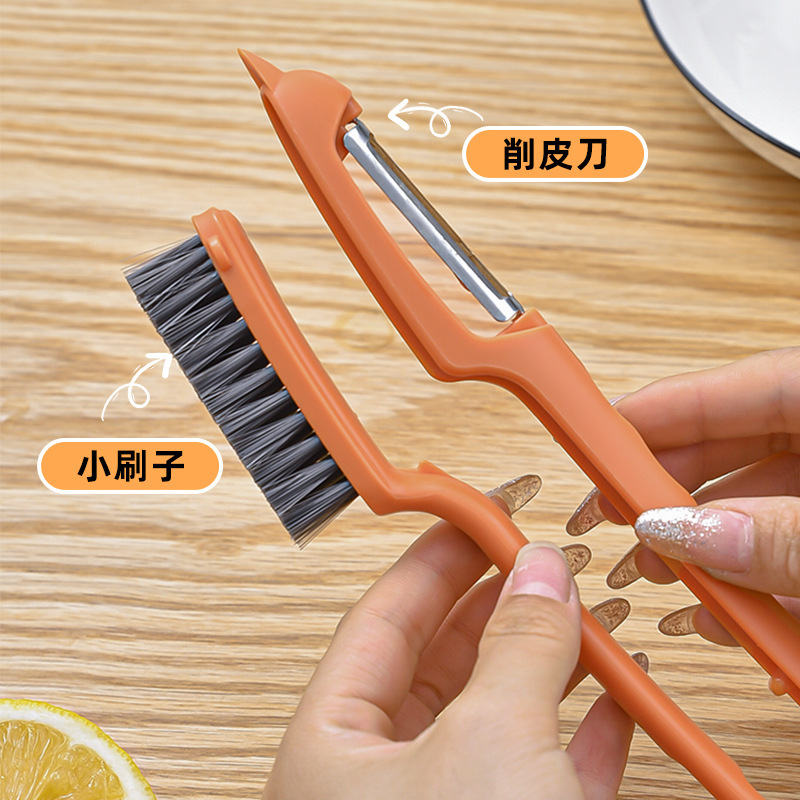 キッチン掃除ブラシ、食器洗いブラシ、シンクブラシ、隅の汚れ落としブラシ、鍋や食器用ブラシ、果物や野菜用ブラシ、スチールウールブラシ、隅の掃除用|undefined
