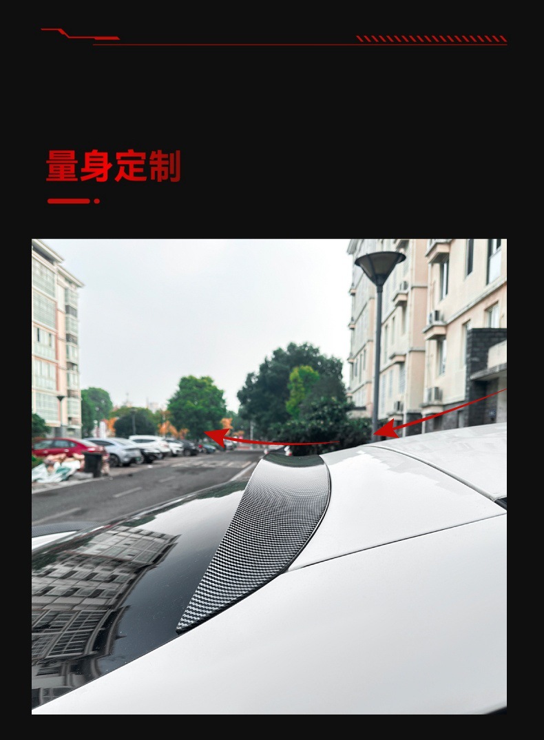 Applicable to 2016-2022 Mercedes-Benz glc coupe coupe c253 amg top wing tail fixed wing modification parts