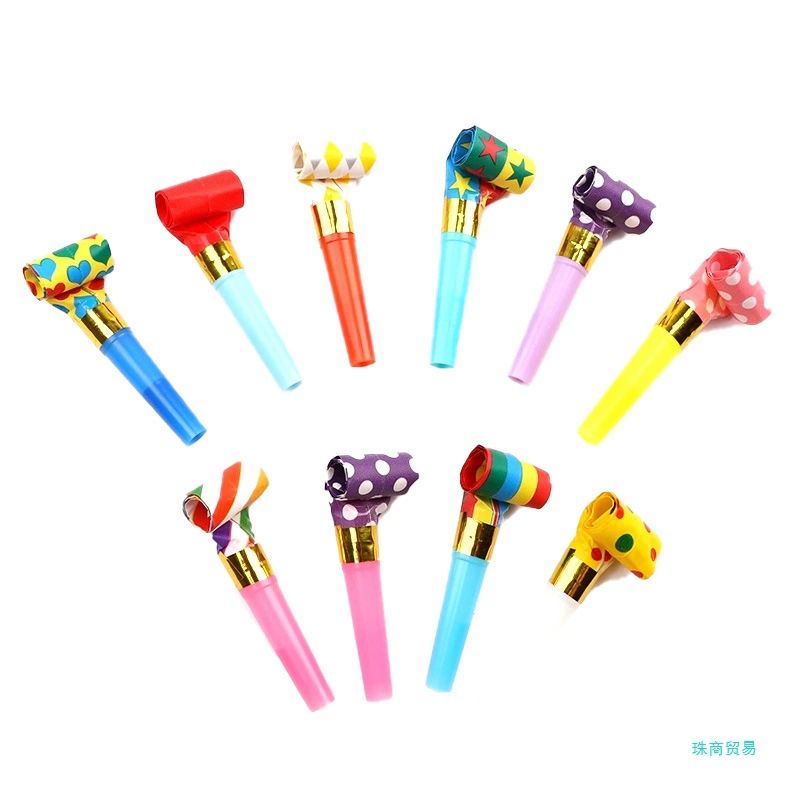Whistle, toy, telescopic megaphone, creative evening dress