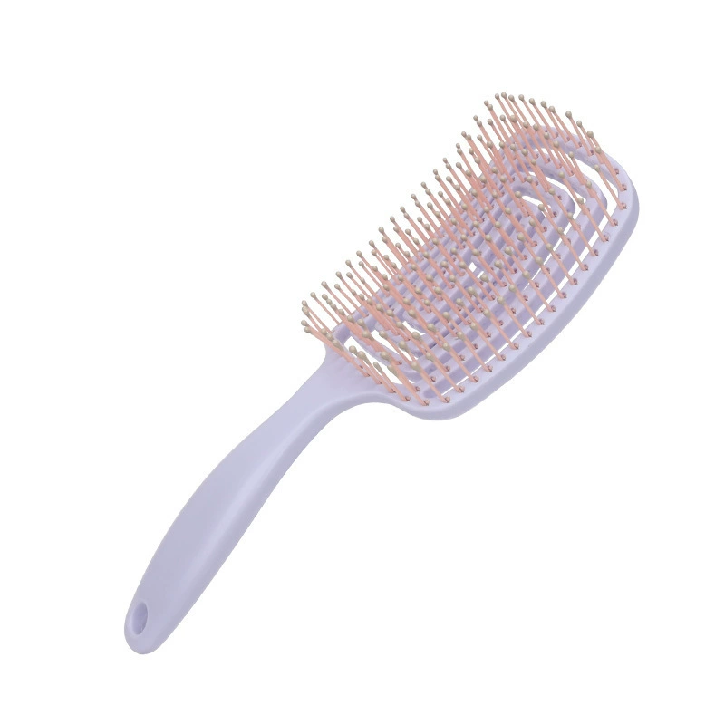 Щетка для расчесывания волос Paddle Hair Brush, двойной влажный и сухой детangler, нейлоновые шипы, 24×8×3 см, лёгкий 82 г