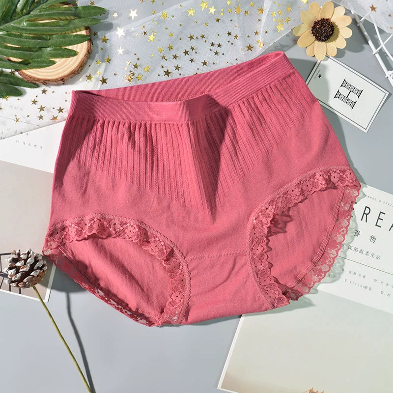 Супер пуля женские хлопковые бесшовные фигуральные штаны Loves Lace Triangle Body Pants Duo 2029