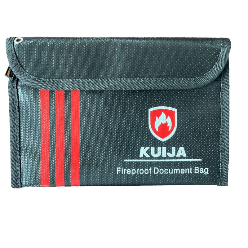 Bolsa de archivos a prueba de incendios de grado industrial-bolsa de archivos en efectivo resistente a la llama de grado impermeable bolsa de almacenamiento a alta temperatura transfronteriza
