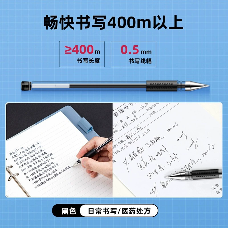 Rollerball pen, stationery for students, 0.5mm