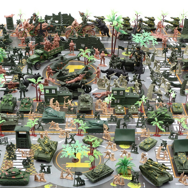 Солдат, игрушка, боевой автомобиль, минифигуры, самолёт, танк