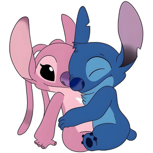 Foreign Trade Cute Cartoon Stitch Stickers for Car Body, Luggage, Desktop, Indoor Refrigerator, Bathroom, Car Body Stickers