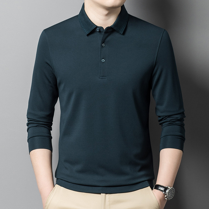 Men's cashmere silk long-sleeve