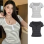 短袖外贸跨境条纹女t