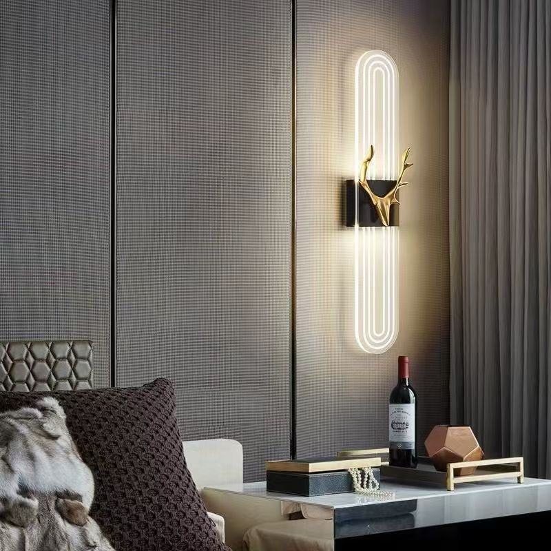 Lámpara de pared interior de estilo europeo simple dormitorio de hotel pasillo decoración lámparas de pared creativas lámparas Zhongshan lámparas