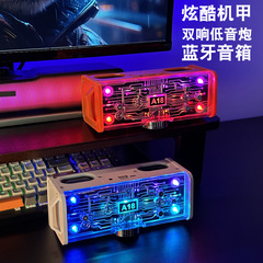 クールな機甲ブルートゥースのスピーカーのダブルスピーカーの双振膜のサブウーファの電気競争のまぶしいゲームの家庭のデスクトップの音響