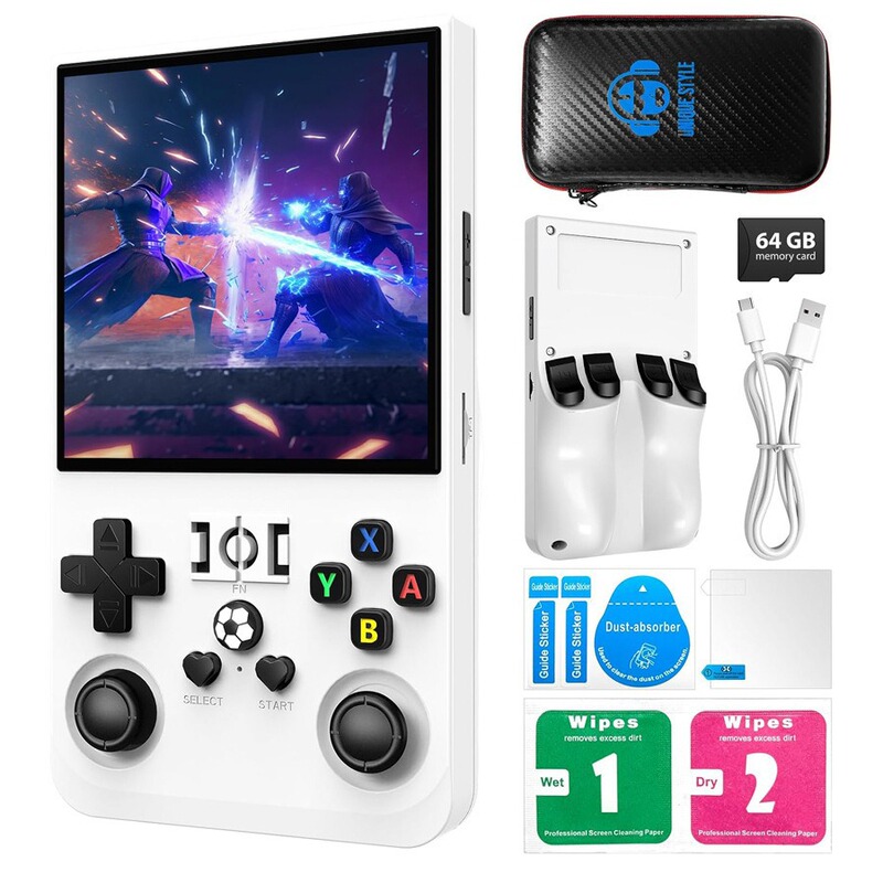 オリジナル正規品越境R36MAXオープンソース携帯ゲーム機 4.0inch 大画面機レトロPSPゲーム機|undefined