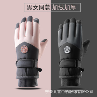 Ski men's travel keep warm water repellent gloves