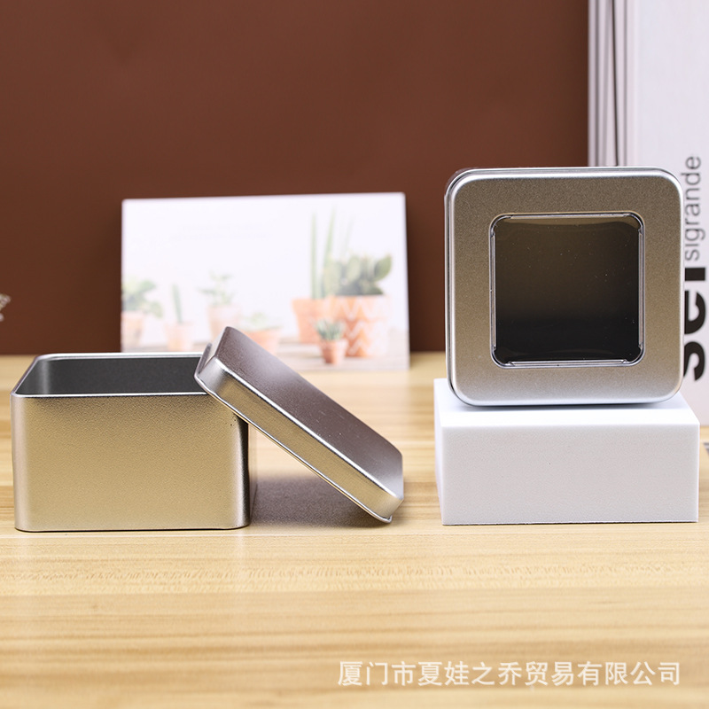 定制正方形马口铁盒创意喜糖盒子909055茶叶铁皮收纳盒厂家批发|ms